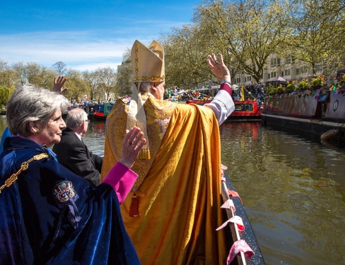 Bishop blesses the boats of Little Venice